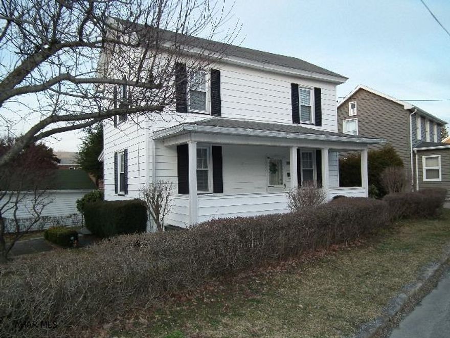 Well maintained home located in mature quiet neighborhood, enclosed by nature's boundries. Home has update kitchen, 1st floor laundry w/half bath, new front porch, new concrete floor in garage, new flooring in kitchen, and 2nd floor, new 200 amp service. Enjoy sitting on front porch on your swing (incl. in sale) on those summer evenings. Detached garage. Seller assit available, Bonus room could be third bedroom, computer area or additional sitting family area.