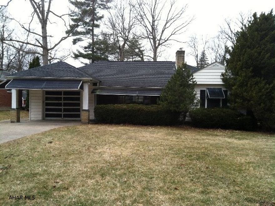 Great 2 bedroom starter home in the Bellwood School District.  Extra large lot (80 X 206). Very quiet rural residential area.  Super basement space for recreational interests.  Central air and large oval shaped above-ground pool for cool summer fun.