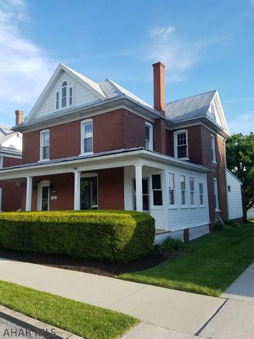 6% SELLER ASSIST WITH A FULL PRICE OFFER! Beautiful Martinsburg borough brick home, in Spring Cove School District. This home features original charm and MANY updates including: 200 amp electric service, new windows, new carpeting, COMPLETELY REDONE front porch, remodeled bathrooms and much more! The back deck offers a great space for entertaining and relaxing. The added bonus of this home is it is within walking distance to Morrisions Cove Memorial park, swimming pool, bowling alley and skating rink! Watch the 4th of July fireworks from your home! Call listing agent for more information and to schedule your showing today.