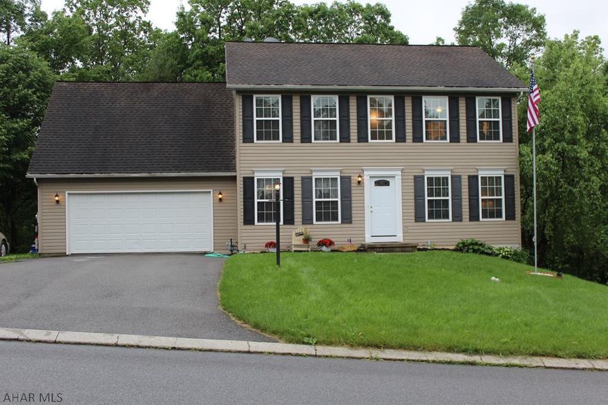 4 bedroom , 2.5 bath home on desired Schell Run Lane in the Tyrone Borough. This home has excellent entertaining space both inside and out. The oversized living room is open to the kitchen and also leads to the back deck. The deck has beautiful wooded views and has a stream at the edge of the property. Built in 2004 this home is the most recently built home on Schell Run Lane