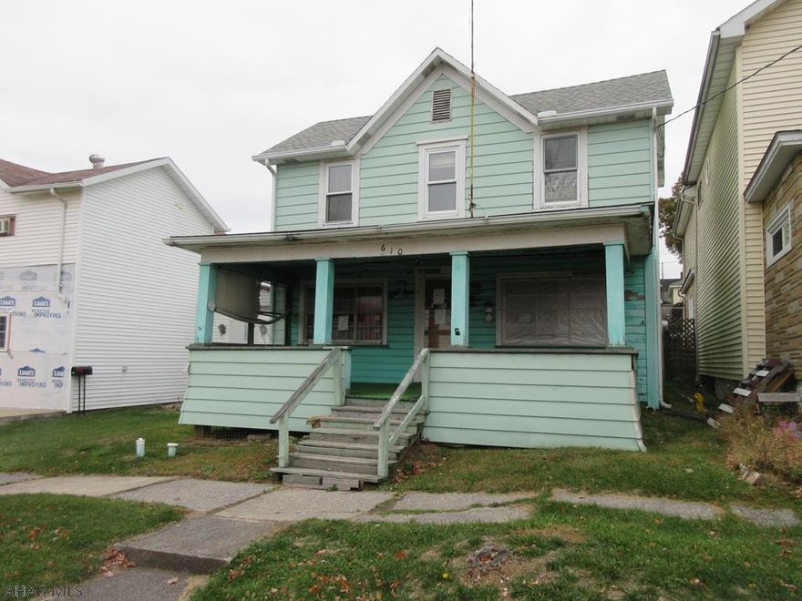 Osceola Mills 2 story with large detached garage. Needs major TLC throughout, but loads of possibilities. AS-IS sale. Seller will make no repairs.