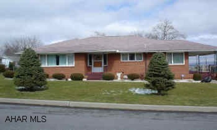 Nice brick ranch, 2 bedroom, 1.5 bath, hardwood floors, covered patio, 2 car garage. central air.