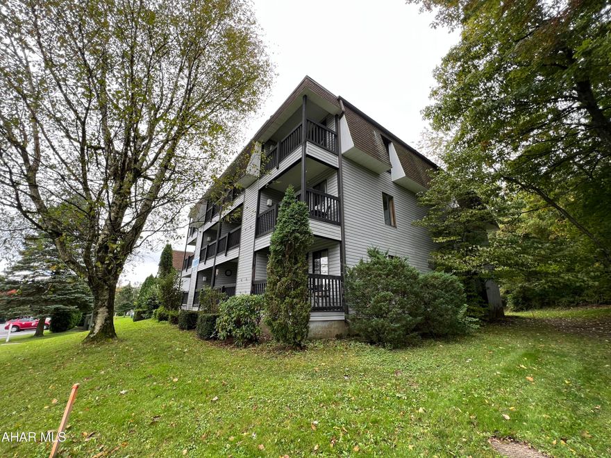 This TURNKEY, 2nd floor, 1 Bedroom with built in bunkbeds in the hall at Blue Knob Four Season Resort has everything you need. Fully furnished and ready for you to enjoy all that Blue Knob has to offer. Walking distance to indoor and outdoor pools, tennis and restaurant. 
Visit https://blueknob.com/activities-events/ to see all the fun events that are happening at Blue Knob. 
$208.00 / Mo HOA fee includes: indoor pool, hot tub and gym area, tennis and pickle ball courts, building, property maintenance & garbage.