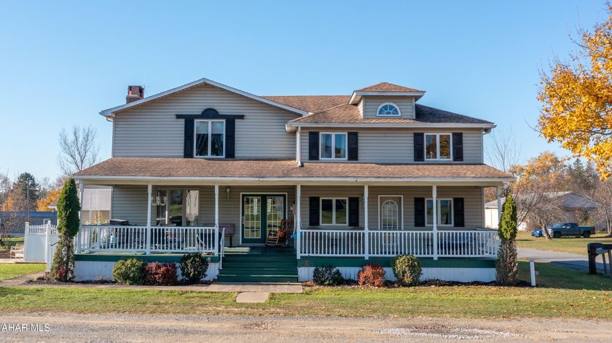 This spacious 4 bedroom, 2.5 bath home has approximately 1.38 acres. Features multiple garage bays and off street parking. This property provides convenience, comfort, and plenty of functional living space.
Step inside to a bright living area with large windows that let in natural light. The kitchen and dining space offer a warm gathering area, complete with ample cabinetry and room for a large table. A cozy family room with fireplace access adds the perfect spot for relaxing or entertaining.
All four bedrooms are located on the upper level, including a primary suite with its own private bath. The remaining bedrooms are well-sized with good closet space and easy access to the full hall bath. A convenient main-level half bath across from office completes the layout in addition to the 1st floor laundry. 
Outside, enjoy a welcoming front porch, level yard, and oversized garage/outbuilding ideal for vehicles, workshop, storage, or hobby space. The basement provides even more storage! This home has been well-loved and is ready for its next chapter! Call to schedule your showing today! Preapproved buyers Only.  Buyers to confirm taxes, sq footage and lot size.