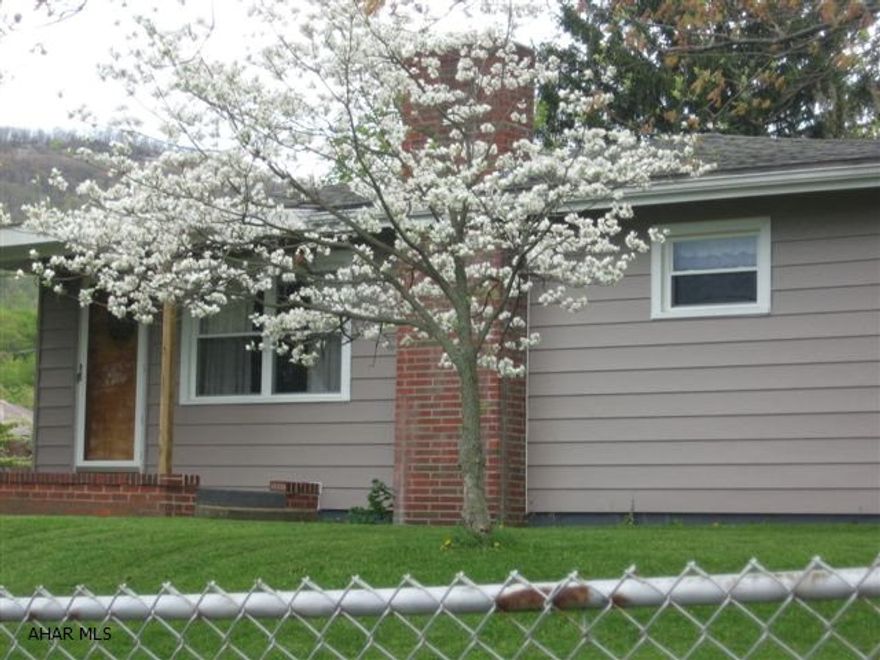 Completely remodeled. New oak kitchen. New baths. Large, level, fenced in yard. Close to Sheetz Distribution center, NPC, Claysburg Refractory.  Easy drive to and from Bedford.  Move right in!!