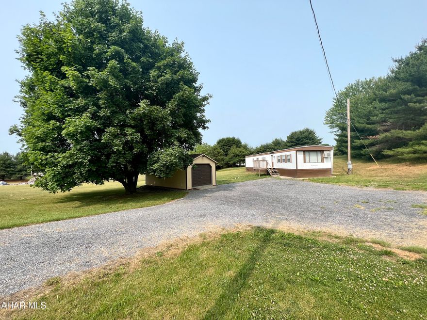 Well kept Two Bedroom, One Bath mobile home located in the country approximately 30 minutes from Lake Raystown and 10 minutes from State Game Lands. Would make a great getaway or rental. CASH SALE ONLY.