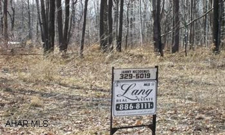 1 acre, wooded, building site on paved road with sewer tap Beautiful building lot site. Cleared. Sewer tap in water at road. On paved road.