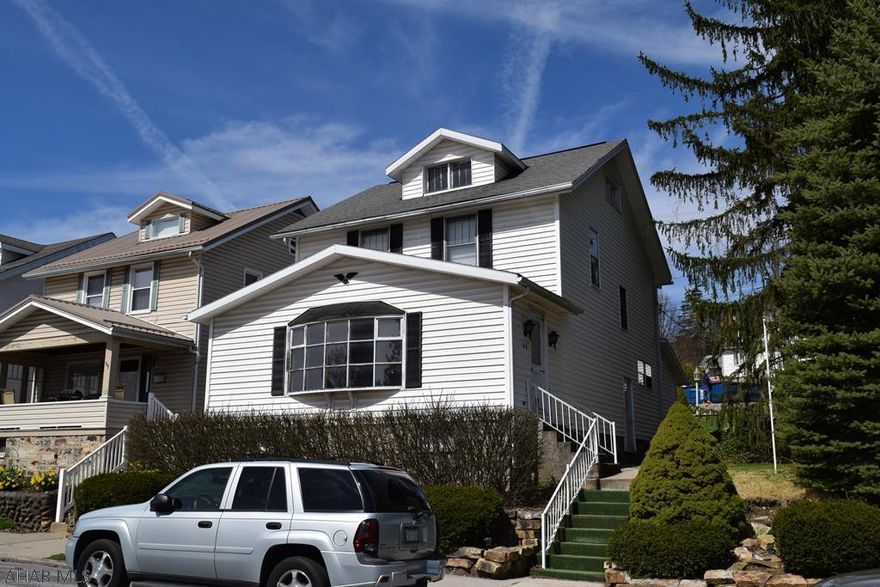 Great Investor or renovation loan opportunity near the PSU Altoona Campus.  Build instant equity into this three bedroom home with a large walk up attic situated on a double lot with a detached garage and addition off street parking. Home being sold as is.  Call today, this home will sell fast.