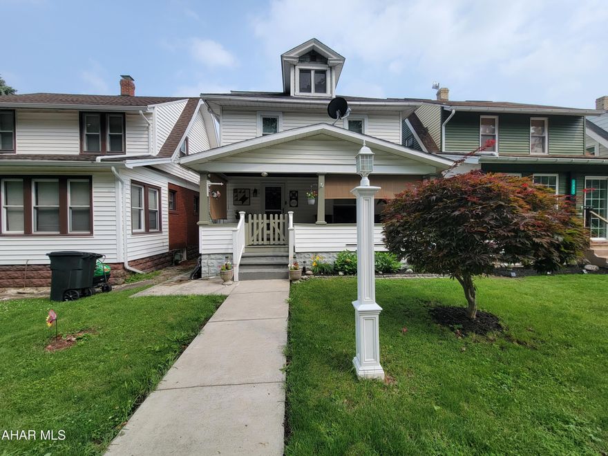 Looking for that home that feels inviting & cozy as soon as you enter? This house is it! It features 3 bedrooms 1.5 bath & conveniently located close to I99 and shopping plazas. It has so much charm and character in every room that you enter! You will fall in love with the spacious sunroom with tall ceilings & the screened deck w/electric connected!  Your morning coffee with breathtaking views of the sunrise over the mountains is a perfect way to start your day.  In addition,  it has extra storage in the kitchen under the cabinets as well as in the custom built island.  This home is spacious and move in ready! Don't miss out on this beautiful home on a quiet street! Preapproved buyers only, Buyers to confirm taxes, sq footage, and lot size.