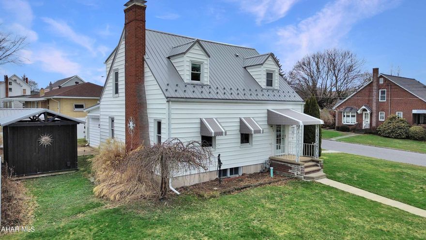 Welcome to 505 Margaret Street, situated on a quiet corner lot in the heart of Ebensburg Borough. This well-maintained home has seen numerous recent updates & has been thoughtfully cared for over the years. Notable improvements include a new metal roof, brand-new sewer line inside & out, updated bathrooms, & much more. The main floor welcomes you with a spacious foyer & features a large living room with a cozy gas fireplace, a generous dining room, & an expansive kitchen with quartz countertops. A beautifully updated half bathroom completes the main level. Upstairs you'll find three nicely sized bedrooms along with a stunning full bathroom featuring a custom tile shower & radiant floor heat. The lower level offers additional living space with a finished area, another full bathroom with a custom tile shower, laundry area, mechanicals, & plenty of storage. Outside, enjoy a private yard, paver patio, attached two-car garage, storage shed, & plenty of space to relax or entertain. Schedule your showing today to see everything this wonderful home has to offer!
