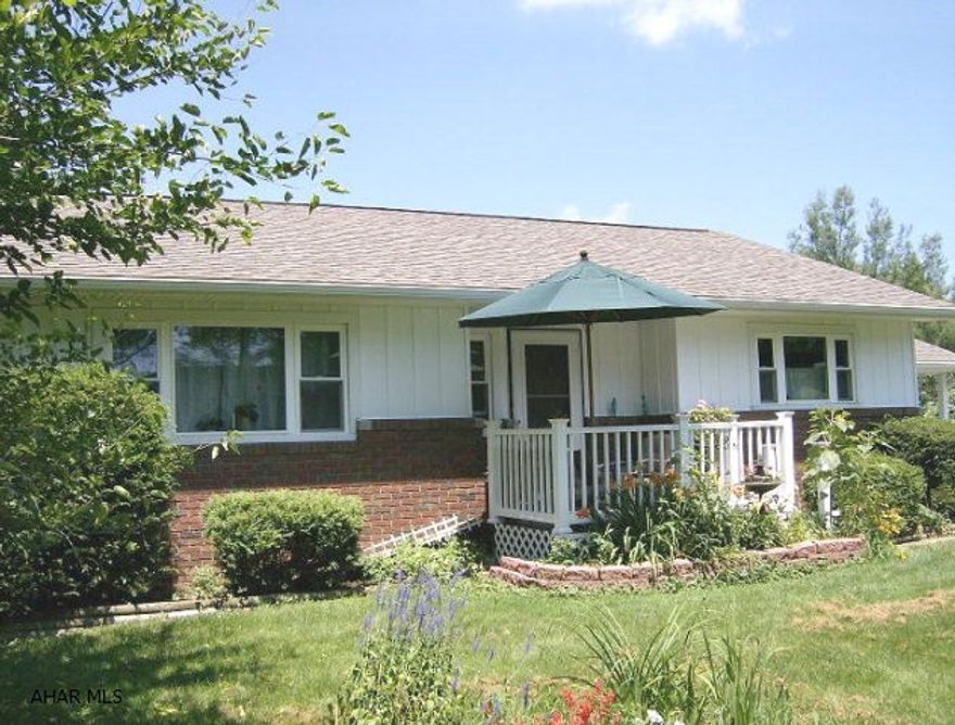 Ebensburg- Lovely 3 BR brick/vinyl ranch home on a beautifully landscaped private lot. Many fruit trees & berry bushes on a dead end street. 2 car attached garage.