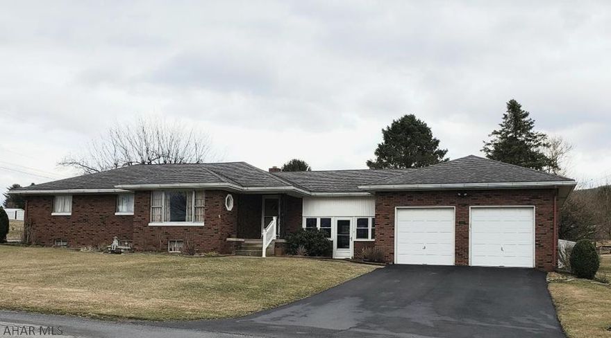 3-Bedroom brick ranch with beautiful kitchen w/granite counters, nice cupboards w/pull out drawers, modern bath, 2-car garage, newer furnace & A/C.  J-507