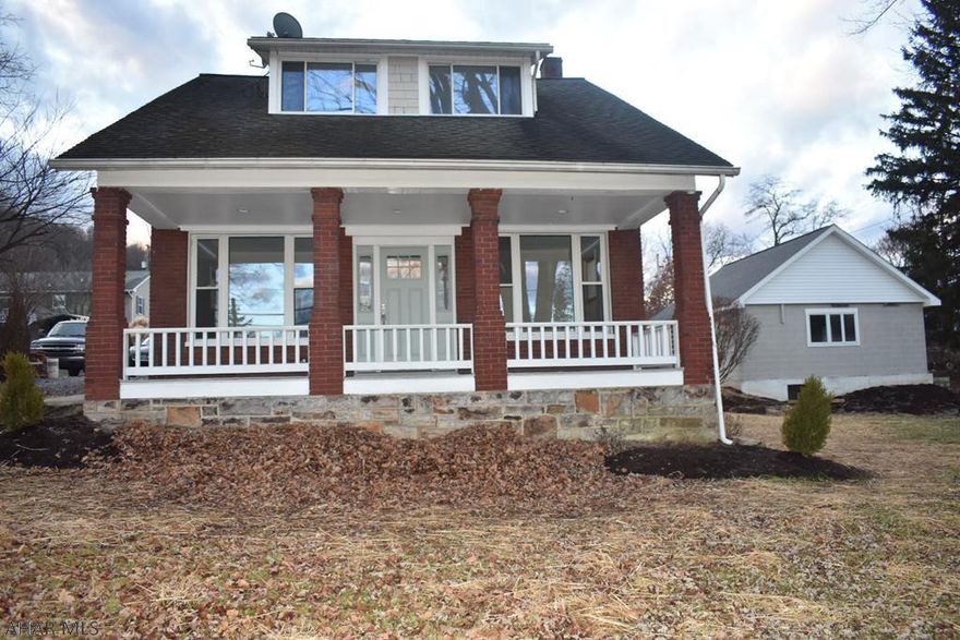 YES, THAT'S RIGHT!!!!!  If you are looking for a completely remodeled, beautiful home situated on a level lot in Hollidaysburg, look no further.   Eat in kitchen with granite counter tops, ceramic tile and stainless steel appliances.  Hardwood floors throughout, new furnace and central air.  BONUS!!  An addition has turned this 2 bedroom, 1 bath home into a 3 bedroom, 2 bath home.  ACCESS TO THE HOUSE CAN BE FROM EITHER SIDE OF THE ALLEY.