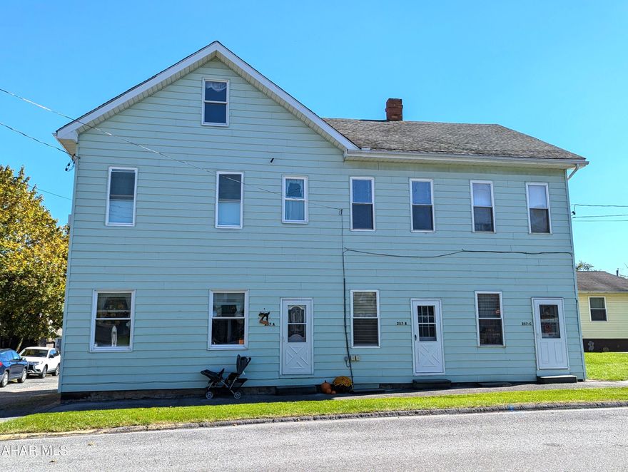 Great Opportunity for this 3-Unit Multi-Residential building in the borough of Hastings.  Live in one apartment and rent the other two! Apartment A is occupied and consists of 3 bedrooms, 2 bathrooms, large size kitchen, dining and living room. New oil Furnace in 2022 and newer carpeting.  There is an ample fenced-in back yard with a garage for ease of parking. Apartment B is move-in ready and has a washer/dryer hook-up off the kitchen, 2nd Fl bath and 2 bedrooms. Apartment C is occupied and has 2 bedrooms and 1 bath on the 2nd Floor.
Both Apartments A and B have electric heat and have off-street parking in the back of the building. The building has been well maintained with new windows, updates and remodeling.  Great location within walking distance to town.