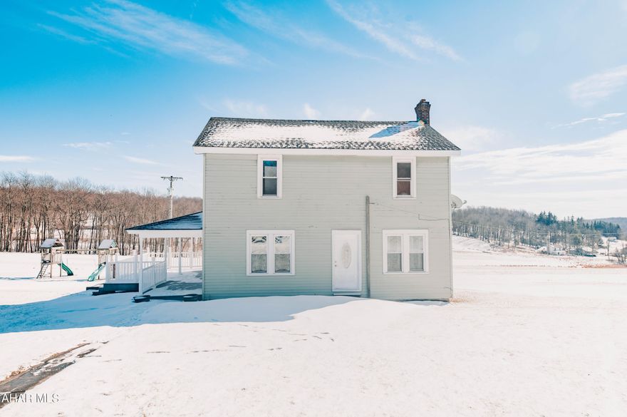 (Price did not increase, the change in price was an error.) Country living at its finest! Tucked away on the end of a private lane, in the outskirts of Altoona, this 3-bedroom 1.5 bath
farmhouse is ready for its new owner. The kitchen boasts with ample amounts of cabinetry and counterspace, and the
appliances will be staying. First floor laundry is located in the half bath just off the kitchen. Enjoy those family gatherings in the
spacious living room and dining room. Upstairs you will find three bedrooms and a full bath. There is also a walk-up attic
perfect for storage. Beside the picturesque views outside, you will also find an outdoor coal/wood furnace, 2-car garage, flat
yard, and newer composite deck. This home is located in Penn Cambria School District. It is within 6 miles of Route 22, only
about 10 mins from Altoona. PLEASE DO NOT DRIVE BACK THE PRIVATE LANE (FABBRI LANE) WITHOUT AN APPOITMENT.
Thank you.
