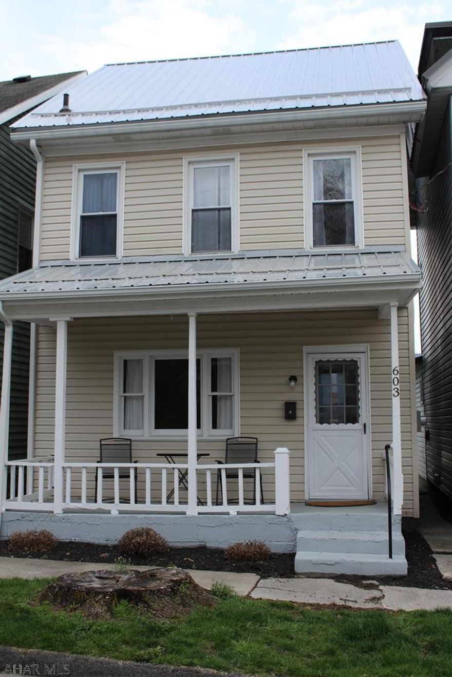 Why pay rent when you can own your own home in the Bellwood Borough! New metal roof, furnace & water heater & bathroom. with off street parking