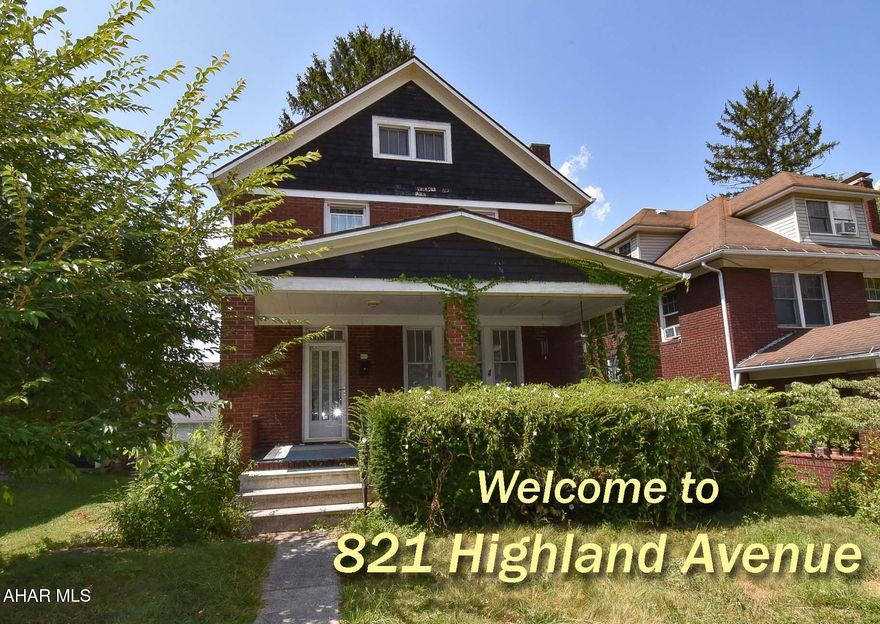 3 bedroom brick home needs a little love to return it's former character and charm.  Bonus finished area in attic. Large front porch. Detached garage.