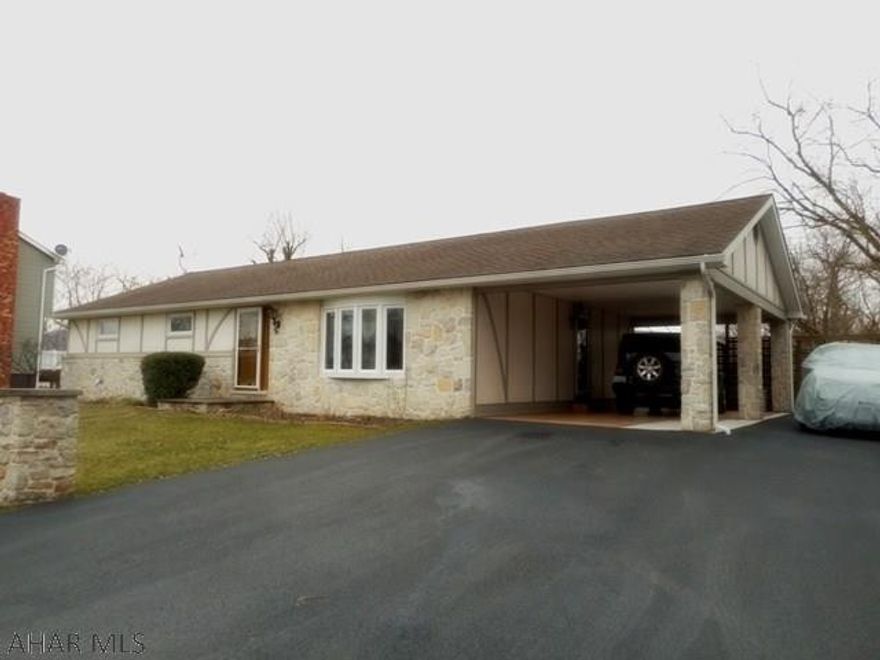 Custom built   3 bedrm, 3 bath rancher, with a finished lower level, is located on a quiet dead-end street . Open  floor plan with sunken living rm with pergo floor, flows into the kitchen with ceramic tile floor and corian counter top and  spacious breakfast bar. Dining rm with French doors leads to a large, awning covered deck.Great for summer barbecues.  M. bedrm with two double closets w/lighting and  m. bath with whirlpool tub and pedestal sink. Main bath has ceramic floor, pedestal sink  and walk-in shower.  Large finished lower level with small bar. Additional bonus rooms plus a 3/4 bath.  The interior and exterior have recently been painted. A nice fenced-in yard w/shed. Oversized  carport with additional off street parking.