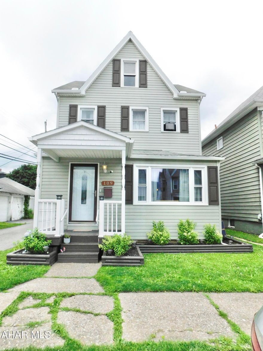 Walk right into 109 N 8th Ave and enjoy all this home has to offer! With mostly all updated mechanics, this home is move in ready!  The first Floor features a large living room open to the dining room, and a beautifully remodeled Kitchen.  The 2nd Floor has three spacious bedrooms and a bathroom.  The Third floor is currently being used as the Master bedroom but could be an office, a play room, or anything you can dream up!  Outside is just enough space to entertain on the back patio and in the fenced in yard.  There's also a detached garage with tons of extra space for storage.  Don't miss your chance to see this beautiful home before it's gone!