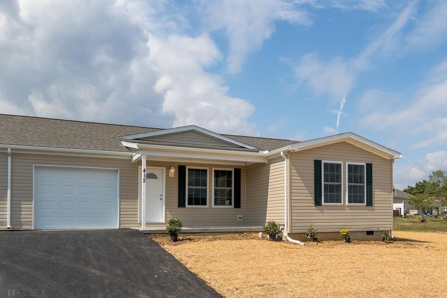 READY TO MOVE  into a 55+ Gated Community...Here is the perfect new construction home in Deer Meadow -Ready for you NOW!  Worried about solving the up coming snow?  No worries, all outside maintenance is cared for by the Association.  This new constructed home has open floor plan, S/S appliances, up graded vanity and mirror in hall bathroom.. call for complete list of upgrades. Home decor is neutral  to fit most furnishings.   Don't Wait! Ready for you now!  Call today too see.  Phase 3 of Deer Meadow is an active 55+ Gated Community with Community Bldg., (TV Lounge room, exercise facility, Kitchen and dining area), two patios under roof, heated swimming pool, lighted walking path .  Days on Market listed is incorrect.  Home was built in August 2020 and is now available for sale.