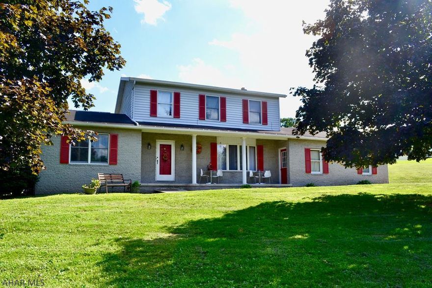 Wonderful brick faced 2 story situated on just under 1 acre located off Cumberland road just south of Bedford.  A covered front porch allows you sit and enjoy the mountain surroundings.  The first floor has both formal living and family rooms, eat-in kitchen, full dining room, as well as a first floor laundry and powder room.   The second floor hosts 3 bedrooms a full bath and a master with en suite bathroom.   A full finished basement with walkout to the over-sized 2 car garage.   Rear patio with fire ring area is the perfect spot to relax and roast a marshmallow under the nighttime sky.  Give us a call to setup your own private showing.