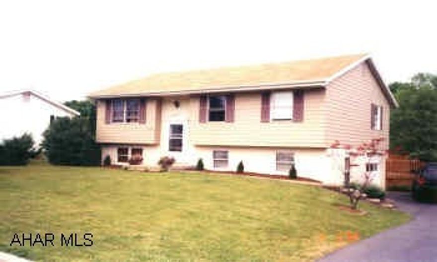 You can take a walk in the park from this lovely 3 BR Bi-Level in the borough of Duncansville.  You'll enjoy a 3 tier deck enclosed, with a quality wood fence.  FR, 1 car garage and CA.  Call Mary.