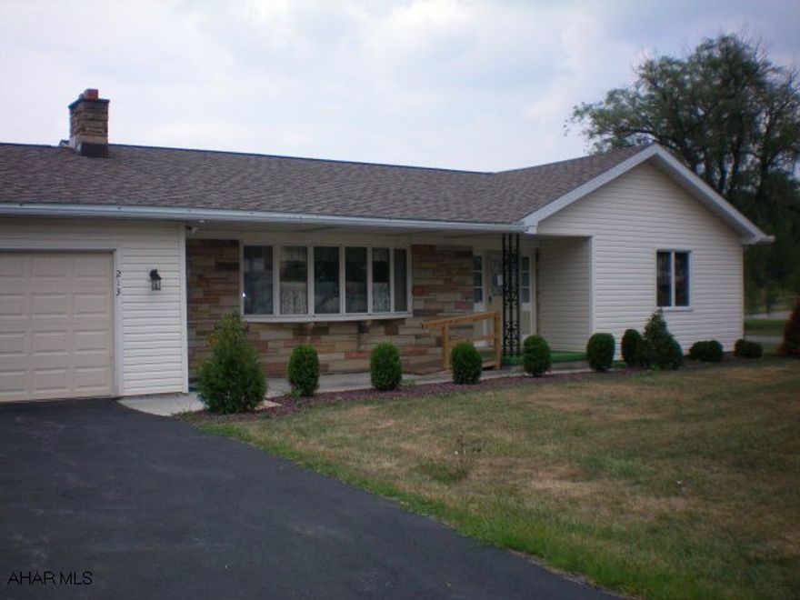 3 BR/ 2 BA Ranch on corner lot.  Large kitchen with bar.  New flooring, newer roof.  Laundry on main floor.  2 car attached garage with new doors and openers.  Large open basement could be finished to double the space.