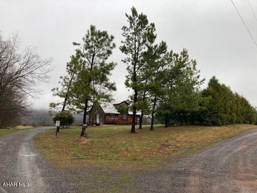 Secluded log cabin on 25+ acres. Selling as is. Sandmound and well on property. No plumbing in cabin.