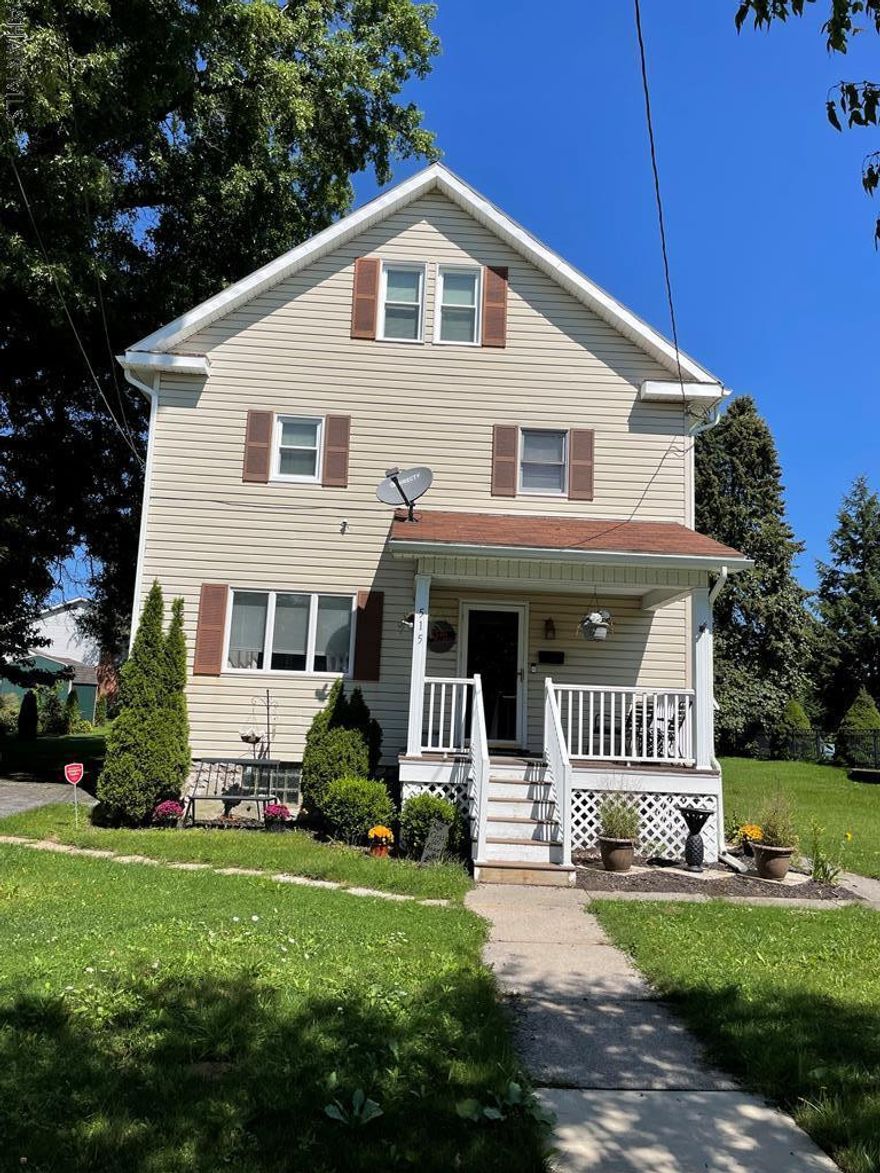 If you are looking for a spacious house in Ebensburg Borough this is the one for you. Sitting on a nice flat lot, this 5 bedroom 3 bath well maintained home has many renovations and updates. First floor has a large living room and an office area. The spacious kitchen has plenty of cabinets and counters, great for meal prep and entertaining. It is open to the dining area. Renovated 3/4 bath completes this floor. 2nd floor has 4 bedrooms and a full bath. The third floor has been completely renovated and has a large bedroom and a huge walk in closet. Basement has plenty of storage and features a newly remodeled family room. New furnace recently installed, new hot water heater, radon mitigation system, newly poured cement porch area, play gym included. Call today!