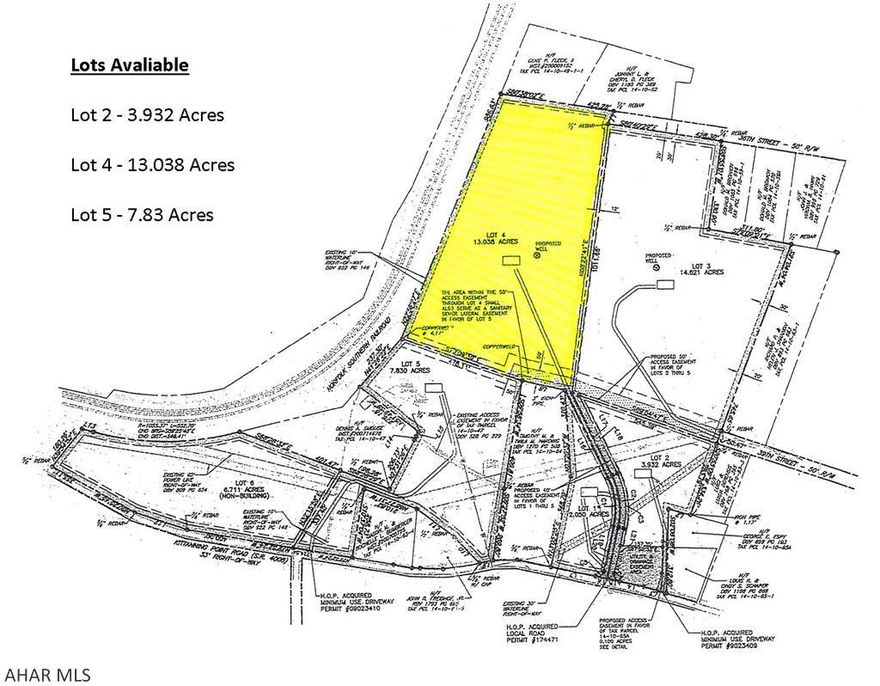 Large 13.08 acre lot on a nice subdivision, with large lots. This lot has great potential and adjoins the Horseshoe Curve Tracks. Build your dream home and watch the trains roll by from a distance. The lot has access to water, sewer, gas, electric. Property is Agent owned.