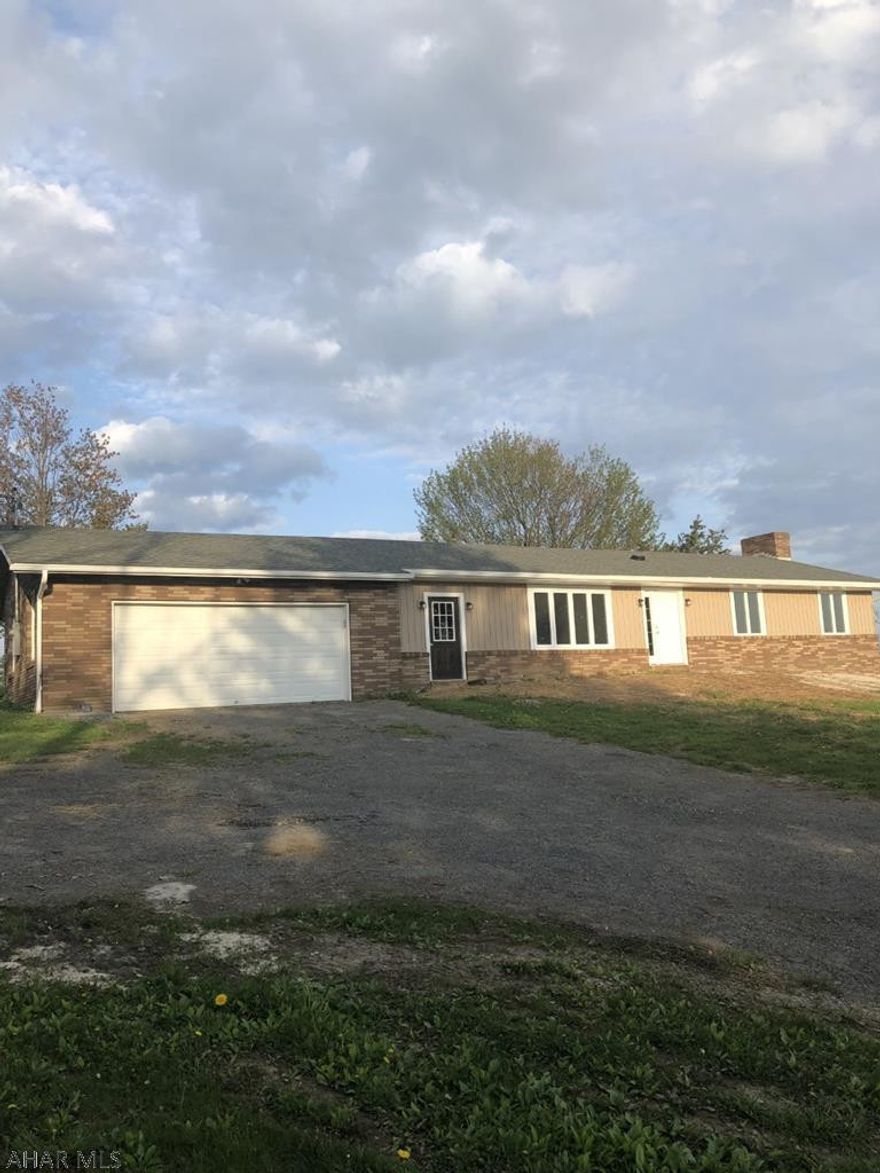 Ebensburg- 4-5 BR ranch home on approx 2.4 acres just outside of town. Totally renovated. Open concept. Finished basement with stone fireplace in FR. All new appliances. 2 car attached garage. A must see!
