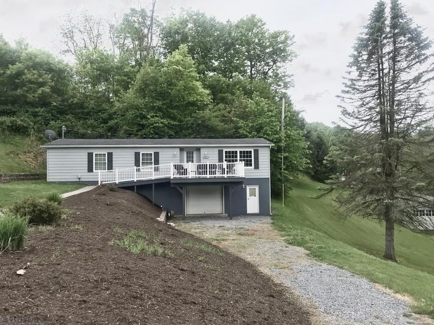 Located on Chimney Rocks Road this home has the perfect view of Historic Hollidaysburg.   Completely redone this 3 bedroom, 1 bathroom home sits on .4 of an acre. With 1 story living and an open floor plan this home is move in ready. Sit on the front porch and enjoy all the perks of being in the outskirts while being minutes away from town. Call listing agent for your private showing.