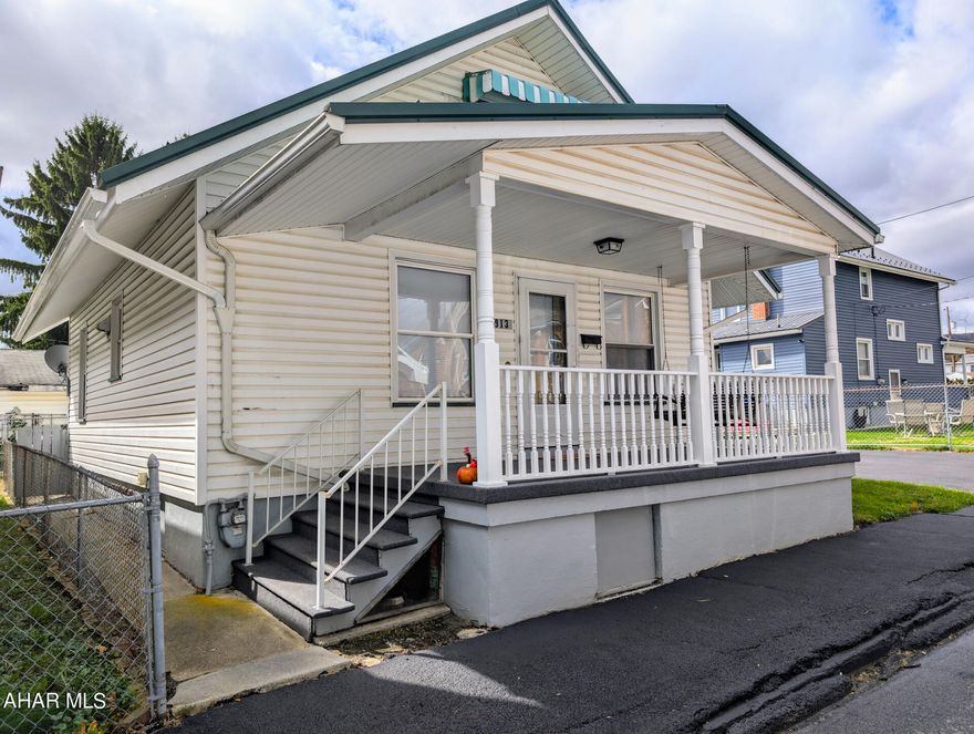 Enjoy living on a quiet street and being close to all amenities. A covered front porch with outdoor carpet welcomes you into this 3 bedroom, 1 full bath cape cod. This home has recently has many updates! New flooring throughout the first floor, new kitchen cabinets, new countertops and new paint. Open concept living. All new drywall in the main living areas and fresh paint in the bedrooms. The cozy living room has a brick, gas fireplace just waiting for the cool winter evenings. Two bedrooms on the main floor with a full bath that has a walk in shower. The enclosed back room is perfect for that office or entertainment room! Upstairs is a main bedroom with all brand new carpet new windows. Basement has plenty of dry space for all of your storage. Furnace and hot water tank are both fairly new and working great! This home is the perfect blend of modern and convenient living!