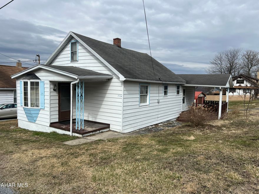 Welcome to this charming, quaint home in Portage! Open the front door to an elegant stone gas fireplace. The open concept of the LR/DR holds huge potential on how to lay the home out. Kitchen has lots of space and storage to make your favorite meals. Master BR and full bath on first floor. Second story could potentially be (2) rooms however has a small doorway between the rooms.   Seller will provide a home warranty with sale of home. Schedule your tour today!