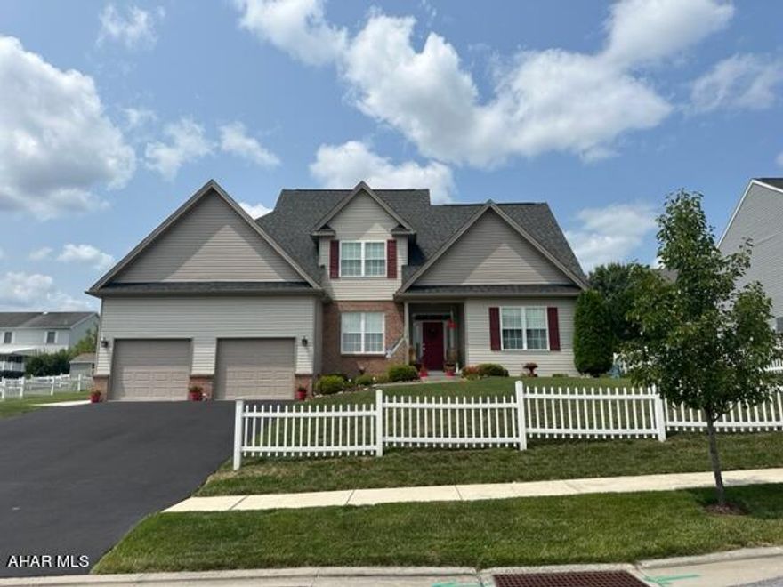 Your new home awaits!!!  Meticulously cared for single owner home. This stunning home offers 1st floor master bedroom and bath with two walk-in closets. The spacious kitchen offers granite counter tops, easy close doors and drawers, as well as a pantry, island with electric and storage and a breakfast area.  The first floor also includes a formal dining area and family room with gas Mandota fireplace and a built-in bookcase. The laundry is conveniently located on the 1st floor as well as a half bath.  Second floor consists of 3 bedrooms plus a full bath.  Basement is unfinished but is plumbed for a bath and ready for your personal touches. This gorgeous home is equipped with a Generac generator so no need to worry about a power outage. The covered patio opens to a nicely landscaped fence yard.  Call today to schedule your private showing.