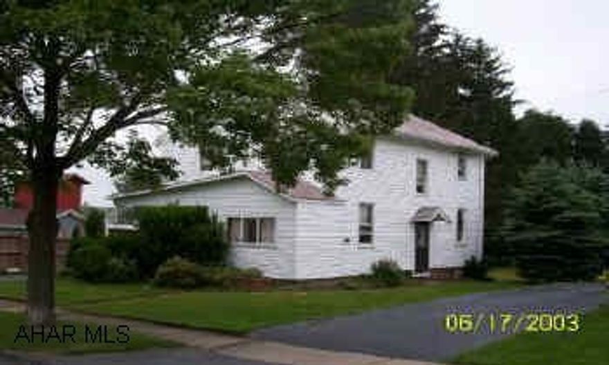 2-story vinyl, partially remodeled coal & oil heat
