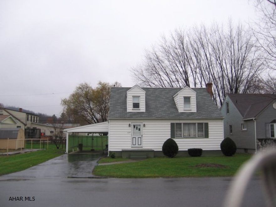 Immacaulate Cape Cod with 3 bedrooms, newer furnace, central air, and loads of closet space. Large level back yard, carport and close to everything. Large unfinished basement with great potential.