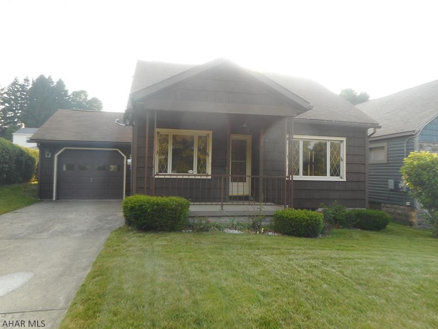 One owner 1.5 story home in a great location in Ebensburg. Well maintained home featuring eat in kitchen, living room with hard wood floors, modern bath with jet tub and easy access, first floor laundry room was converted form a bedroom. Full unfinished basement with gas fa heat. One car attached garage. New line from house to sewer main. Cosy home in good location!