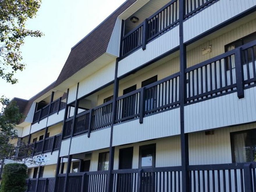 2-bedroom, 2-bath 2nd-floor Blue Knob Condo with Washer & Dryer, screen-in balcony, across from outdoor pool! Dues include: outside maintenance, indoor & outdoor pools, hottubs, tennis & trash removal. #J-349   $235.00 is the current monthly association fee. (Per HOA dues changing to $256/mo starting 9/1/17).