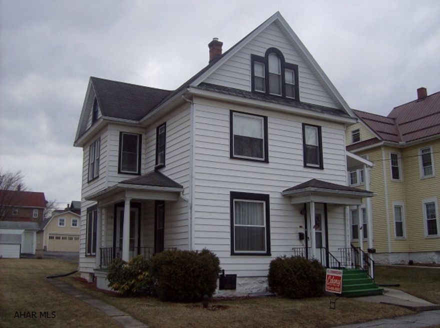 Included: 1st fl.-stove, ref, water softener system, dishwasher, 2 window ac units, all window treatment stay. 2nd fl.- stove, ref.  This property could be used as an up and down apartment.  There is a kitchen on the 2nd level that could be removed if you want to use the property as a single family residence. The master bedroom on the 2nd floor has a large walk-in closet.