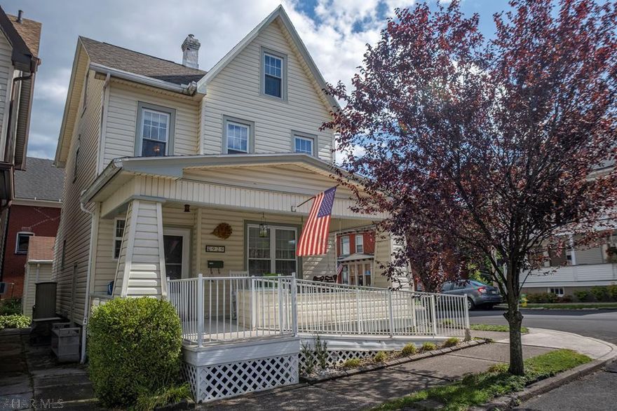 Discover this beautiful, spacious & historic home on a corner lot with a one car garage in Altoona! It has so much to offer! If you are looking for low maintenance and high quality, this property is for you! There are two covered porches where you can sit and enjoy cool Fall days and evenings. Step inside to find a lovely foyer with high ceilings and an original light fixture that offers a glimpse into the past. High ceilings continue throughout the first floor where you also find beautifully maintained hardwood floors and lots of windows to brighten the space. The kitchen has ample amounts of cabinet and counter space and there is a laundry/half bath area just off the kitchen. The open staircase to the upstairs takes you to 3 bedrooms, a full bath and a third floor finished attic!