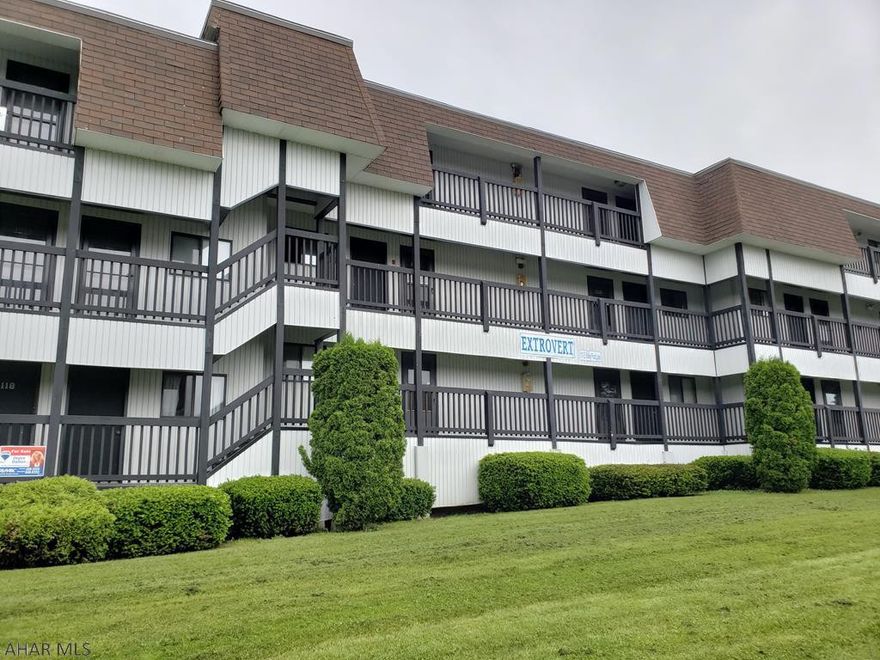 There's lots of room for you & your friends in this 1st-floor-2-bedroom 2-bath condo with wetbar, fireplace, balcony, located across from the tennis court & outdoor pool. Fully furnished. Electric system is breakers.  Enjoy the amenities of this 4 season resort. $256.00 monthly association fee includes outside maintenance, tennis, hot tubs, indoor and outdoor pools & trash removal. (Skiing & golf for a fee). J-437