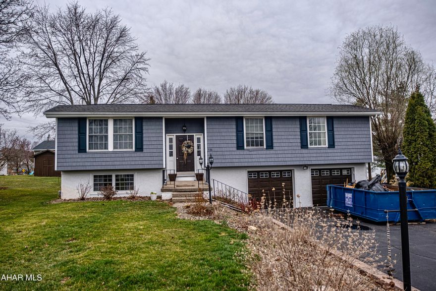 Welcome to 731 Orchard Drive! This beautiful Bi-level home is conveniently located in Penn Farms in the Hollidaysburg School District and consists of 3 Bedrooms and 2.5 Baths. The main floor has beautiful hardwood flooring throughout. The back yard is great for entertaining with a nice upper deck and a bar/grilling area on the back patio. There is a gas fireplace on the main floor and in the basement for efficient heat. This charming and cozy home is just waiting for new owners!! Call me today for a private tour.