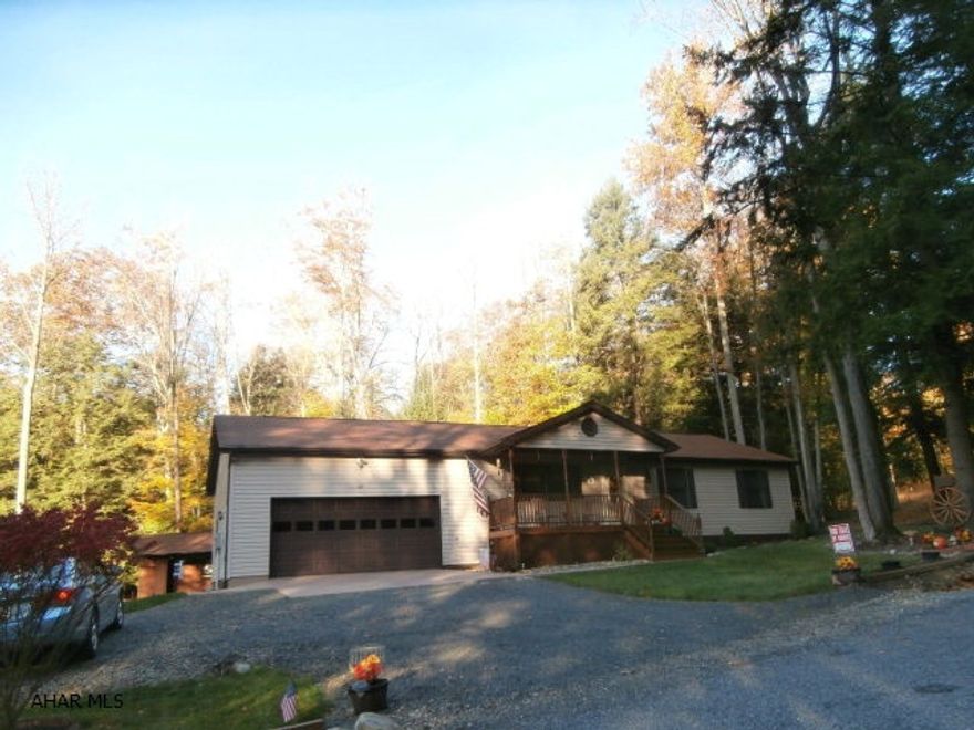 Beautiful stick built home on landscaped lot. 2x6 wall framing, vaulted ceilings, central air, sunken family room, master bath, oversized attached garage with added storage, rear patio with fireplace, outside man cave, very clean and well maintained home