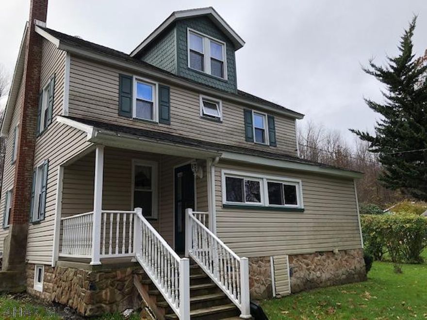 Don't miss this 4 bedroom, 2 Bath home, central air, updated kitchen, beautiful hardwood floors, private setting.  Large detached garage, shed included, stream along side of shed.  Nice patio plus so much more.  Priced to sell.