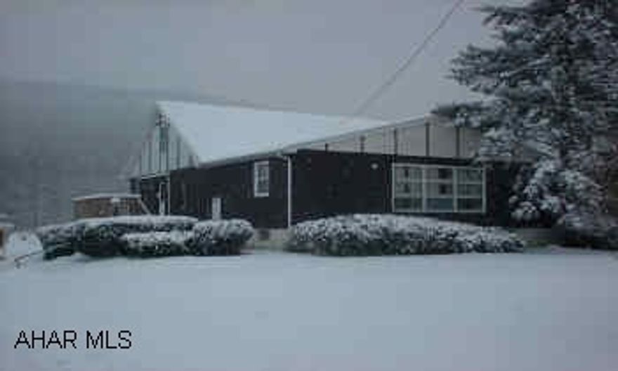 1.5 STORY SET ON 3 ACRES. HAS 4 BEDROOMS, EXTRA LARGE LIVING ROOM WITH STONE FIREPLACE & DETACHED ONE CAR GARAGE. STREAM AT REAR OF PROPERTY.  3 ACRE LEVEL LOT. STREAM AT REAR OF PROPERTY.  NEWER OIL FURNACE, KNOTTY PINE KITCHEN. HARDWOOD FLOORS. SELLER WANTS OFFERS. MOTIVATED.