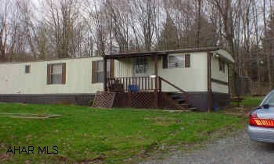 Sheetz in Bellwood on Old Rt. 220, go on Rt. 865 N for 10.1 miles, make immediate R over bridge, go 1.1 miles to Ash Rd., turn R, sign. Single unit mobile home (1985) and 1/2 acre of ground.