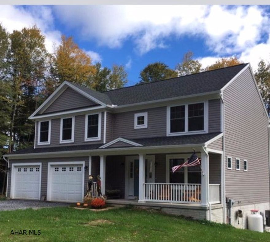 New 4 bedroom, 2 1/2 bath two story home on .94 acre on corner lot.  This home was completed 2015. Home warranty information upon request. This home features kitchen cabinets and drawers with self close, USB outlets in kitchen and bedroom. Smart Home, All bedrooms have cable. Central air condition. Formal dining room, currently being used as a playroom. Full basement plumbed for 3/4 bath. 12 x 16 Deck with bump out for  grill. Play set & curtains are neg. Beautiful hardwood floors on 1st floor, lovely foyer, covered front porch. Large two car garage. Please remove shoes when showing. All potential buyers will need to submit a pre-qualification letter prior to viewing the home