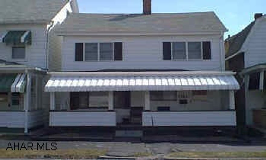 Nice 2 story w/many updates.  3 BD, 1 BA, Eat-in-kitchen New carpeting,  updated electrical and plumbing, new roof on front and back porch!