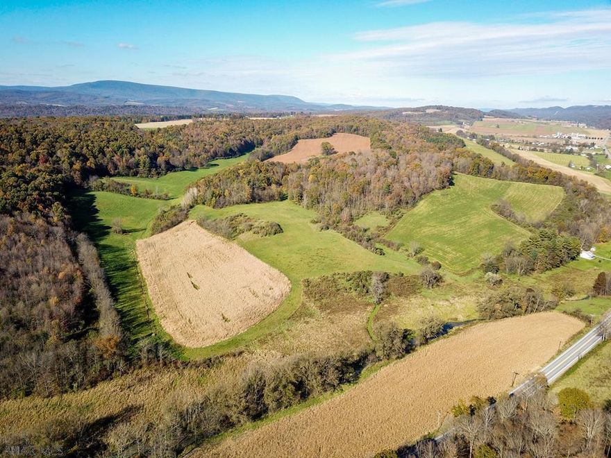 A truly wonderful 257 acre property in Bedford County PA, with easy access to I99 and PA Turnpike. 94 acres are currently open and actively farmed with the remainder wooded or mixed use.  Would make and incredible build site, farm, recreational site, or development.  Possibilities are endless!   Please call for more details.